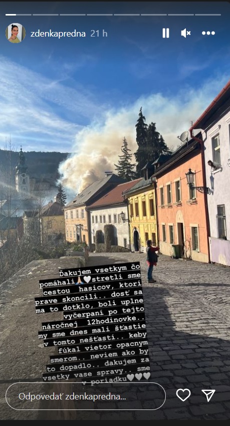požiar, Zdenka Predná