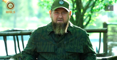 Čečenský vodca Ramzan Kadyrov v bunde Louis Vuitton. Foto: Kadyrov_95