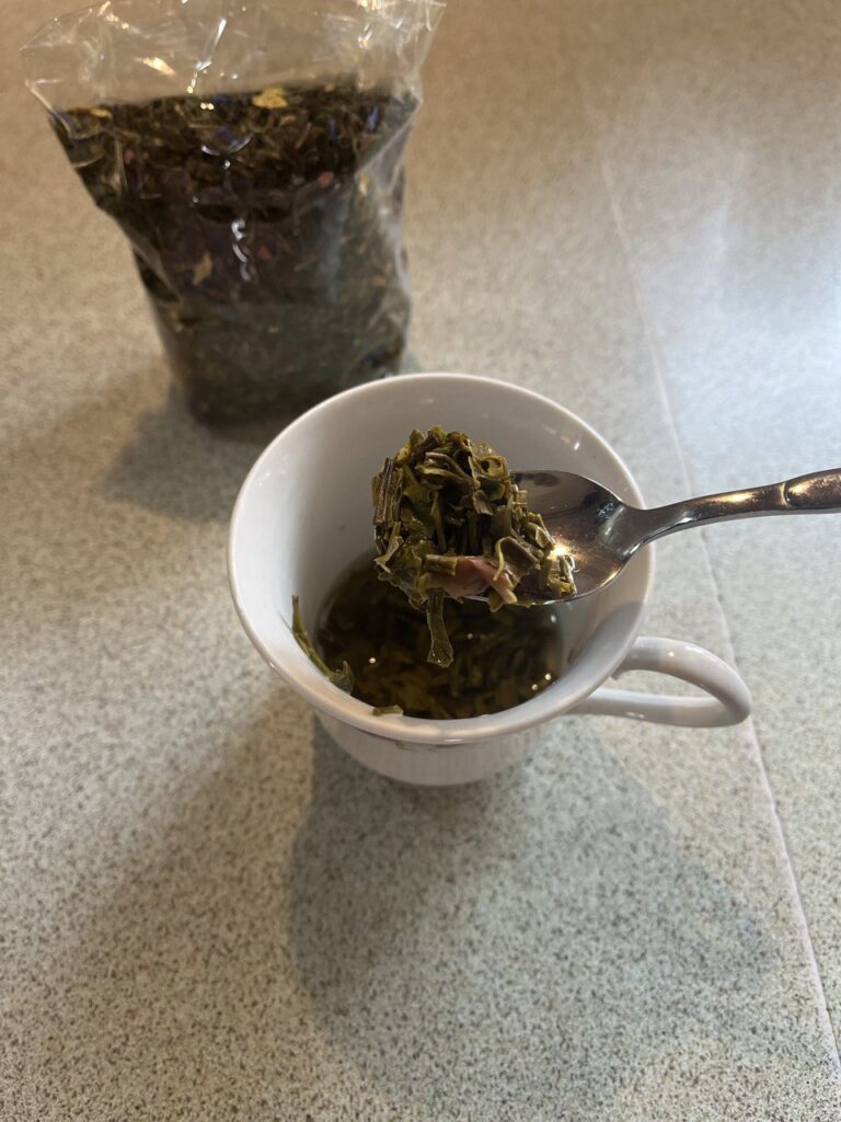 Zelený čaj_usadenina