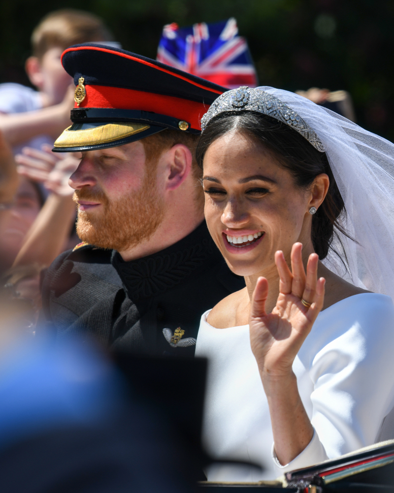Spojené kráľovstvo, svadba, 19. máj 2018. HMH princ Harry a Meghan Markle.