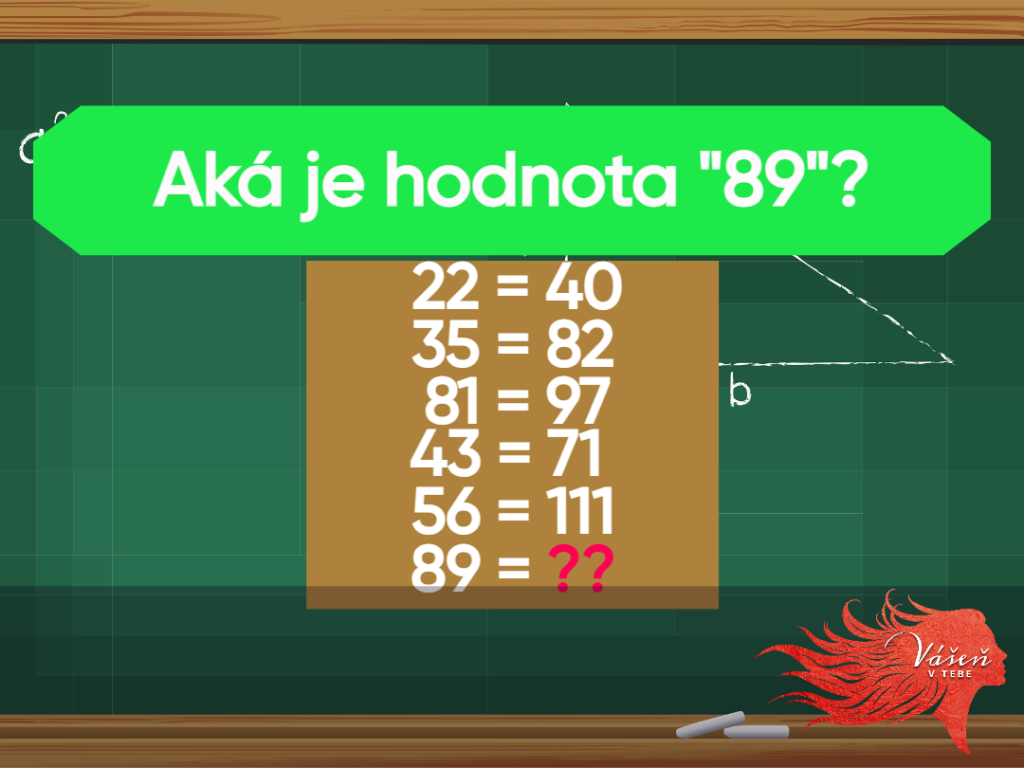22 = 40, 35 = 82, 81 = 97, 43 = 71, 56 = 111, 89 = ???